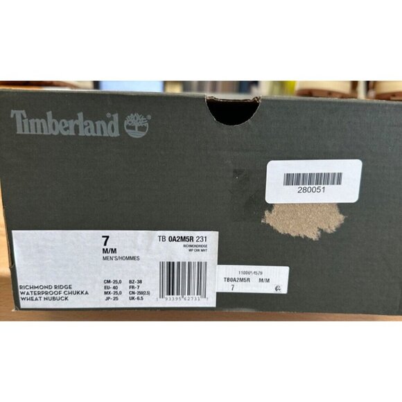 Timberland Men\'s Richmond Ridge Chukka Boots Wheat Nubuck Lace-Up 7 Lug Sole main image 6